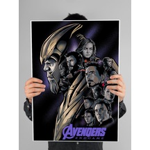 Avengers Endgame Poster 60X90cm Yenilmezler Afiş - Kalın Poster Kağıdı Dijital Baskı