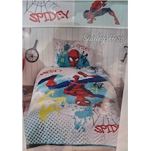 Lisanslı Dısney Tek Kişilik Yatak Örtüsü Seti Spıdey Hero Yeşil