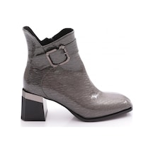 Dgn 602 Kadin Topuklu Bot Platin Kroko
