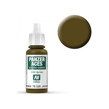 17 Ml. Japanese Tanker Panzer Aces Serisi Maket Boyası, Vallejo 70328 Standart