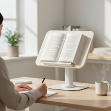 Ayarlanabilir Tablet Ve Kitap Okuma Standı, Katlanabilir Masaüstü Tutucu, Ergonomik Tasarım, Sağlam Alüminyum Ala Genel