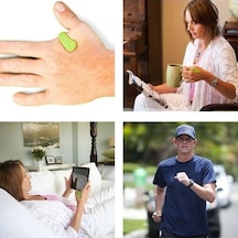 Tongxida 2 Adet Tiger Tutucu Hukou Acupoint Masajı Yeşil Siyah, Yeni Tasarım Siyah Siyah