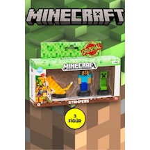 Minecraft 3d Figür Stamper 3'lü Set - Model 1