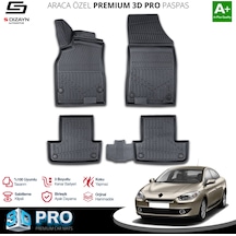 Renault Fluance 3d Pro Havuzlu Paspas 2010-2016 A+ Kalite