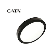 Cata Ct-5238 30w Panel Led Armatür Siyah Yulvarlak Sıva Üstü Metal Kasa Beyaz Işık 6400k Siyah