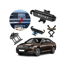 Skoda Süperb Araca Özel Cep Telefon Tutacağı Robotik Oynar Başlık 2016-2024 Arası Profesyonel Ürün