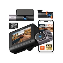 70mai 4k T800 3 Kanal Araç Kamerası, Araç İçi Kamera Ön Ve Arka İç 2160p+2160p+1080p , Starvıs 2 Imx678, Hdr Gece Görüşü, 512'li Araçlar İçin Araç Kamerası...-122486