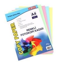 Globox Renkli Fotokopi Kağıdı 100 Lü 24 Paket