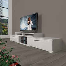 Decoraktiv Flex 130 Slm Tv Ünitesi Tv Sehpası Beyaz