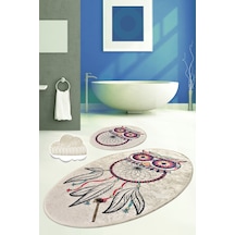 Dream Djt 2 Lı Set Banyo Halısı Çok Renkli