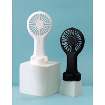 Dd5002 Telefon Standlı 3 Kademeli Mini Vantilatör Portatif Soğutucu Fan El Fanı Beyaz Diğer