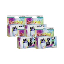Fuji Quicksnap Flaşlı Tek Kullanımlık Kamera, Film Malzemesi X-tra 400 Asa, 27 Çekim İçin, 4 Ad Standart