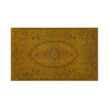 El Dokuması Vintage Yün-pamuk Sarı Halı 24300 180 X 293 Cm
