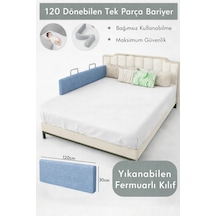 Miralay Yeni Nesil Yatak Bariyeri 120 CM Mavi