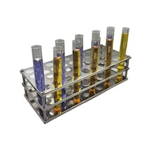 Borox Tüp Standı 40 Tüplük Tüp Standı Paslanmaz Çelik 20 MM