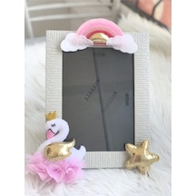 Camlı Bebek Çocuk Odası Çerçeve Kuğu Figürlü