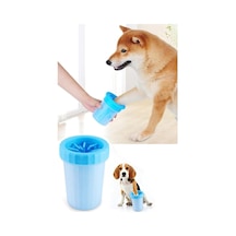 Silikon Fırçalı Kedi Köpek Ayak Temizleyici Hazneli Pati Yıkama Kabı, Evcil Hayvan Ayak Temiz Asorti