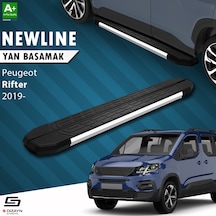S-dizayn Peugeot Rifter Uzun Şase Newline Krom Yan Basamak 213 Cm 2019 Üzeri A+ Kalite