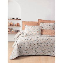 Cotton Box Oniks Karamel Tek Kişilik Kapitone 4 Mevsim Lastikli Nevresim Takımı Çok renkli