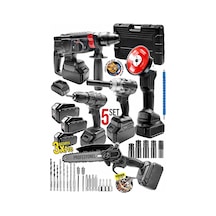 5'li Set Şarjlı Taşlama-şarjlı Hilti-darbeli Şarjlı Matka...