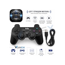 Trio Tr-903 Ps3 Uyumlu Kablosuz Oyun Kolu Çift Titreşim Wireless Controller Usb Şarjlı 92900431