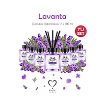 Rosie Lavanta 7'li Çubuklu Oda Kokusu Seti 7 X 100 Ml Ferah Ve Huzurlu Koku