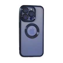 Apple İphone 15 Pro Max Kılıf Slot Silikon - Lacivert