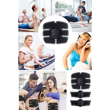 Profesyonel Pilli Karın Kol Kası Six Fit Pro Gelistirici Masaj Aleti Spor Cihazı Fitness Kondisyon Karışık