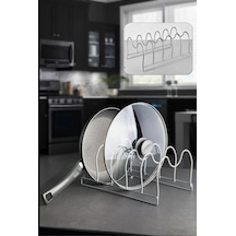 Ayrex Stile Cucina Tava Ve Tencere Kapağı Düzenleyici, Mutfak Dolabı Organizeri, 300 X 150 X 130 Mm Diğer