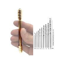 Merttools El Matkabı 10lu Matkap Uc Seti Mekanik Pim Mengenesi Hassas Elektronikçi Saatçi Boncuk Delme Aleti