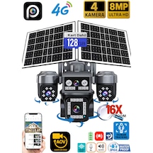 Ventus Z7plus 128gb 8mp 4 Kameralı 4g Çift Solar Panel 16x Zoom Dual Batarya Hieasy Aov Sürekli Kayıt Gece Görüş Çift Yönlü Ses Hieasy Türkçe