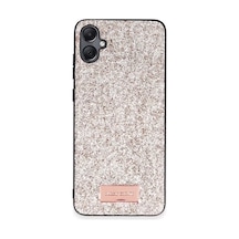 Samsung Galaxy  Uyumlu,  A05 Bright Simli Kapak - Gold