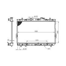 ORIS BHY006016 Radyatör Brazing Elantra 00 Ac Klimasız Otom 380X658X16