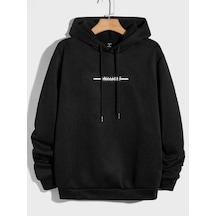 Startmore Unisex Kadın/erkek Harajuka Sokakt Yazılı Grafik Sweat Siyah