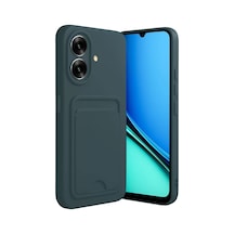 Newface Realme Note 60 Kelvin Kartvizitli Silikon - Koyu Yeşil Diğer