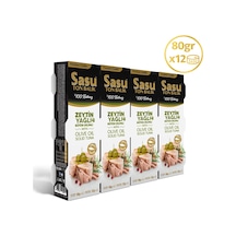 Sasu Zeytinyağlı Ton Balığı Bütün Dilim 12 x 80 G