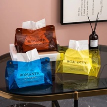 Stil D-yaratıcı Doku Çanta Masa Peçete Tutucu Ev Ofis Depolama Dekoratif Doku Kutusu Araba Doku Kutusu Taşınabilir Tuvalet Kağıdı Tutucu