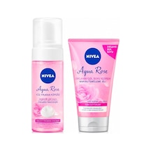 Tr Aqua Rose Cilt Temizleme Seti, Yüz Yıkama Köpüğü + Makyaj Temizleme Jeli