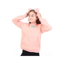 Toontoy Kız Çocuk Baskılı Sweatshirt Somon