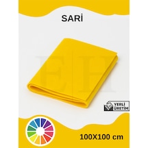 Sarı Renk Metrelik Ince Keçe Kumaş Keçe 1 Mm Aktivite Keçesi Renkli Keçe 1 Metre 100 Cm X 100 Cm
