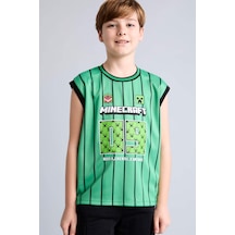 Defacto Minecraft Bisiklet Yaka Yeşil Atlet Erkek Çocuk H6716a826hsgn401 Yeşil-gn401