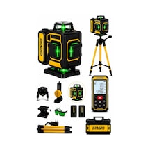Dragro Drg-16 Köşe Tripodlu Yeşil Lazer S Hizalama Terazi 360 Mıknatıslı Çantalı + Lazer Metre