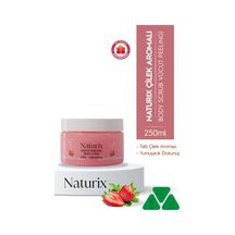 Naturix Vücut Peelingi Çilekli Arındırıcı Ve Nemlendirici 250 Ml