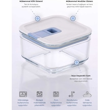 Neoflam Perfect Seal Kare Cam Saklama Kabı 350 Ml-7409
