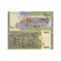 Suriye 2013 Yılı 1000 Pound Yabancı Kağıt Para Çil Unc Koleksiyon Para