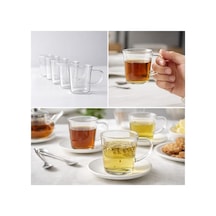 6 Lı Cam Bardak Seti 170 Ml Kulplu Şeffaf Cam Kupa, Çay Kahve Ve Bitki Çayı Bardakları, Bulaşık Makinesinde Yıkanabilir Aeropress