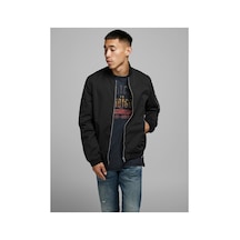 Jack & Jones Jack Jones Erkek Bomber Ceket 12165203 Siyah