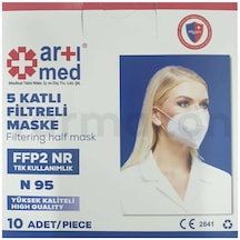 Artımed N95 Ffp2 Tekli Paketlenmiş Koruyucu Maske 10'lu