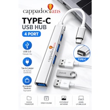 Veri Aktarıcı, Aktarım, Çevirici, Usb Çoklayıcı - Type C - 4 Port Klavye Mouse Uyumlu Usb Hub