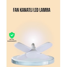 Yüksek Işık Güçlü Led Ampül 4 Kollu Katlanır Pervane Tasarım Renkli 16188223